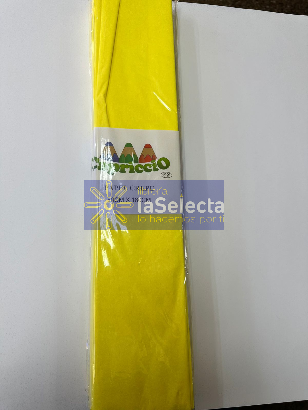 PAPEL CREPE AMARILLO CAPRICCIO